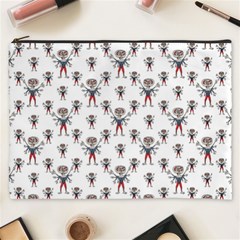 Sketchy Style Scarecrow Drawing Motif Pattern Cosmetic Bag (xxxl)