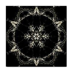 Bnw Mandala Tile Coaster by MRNStudios