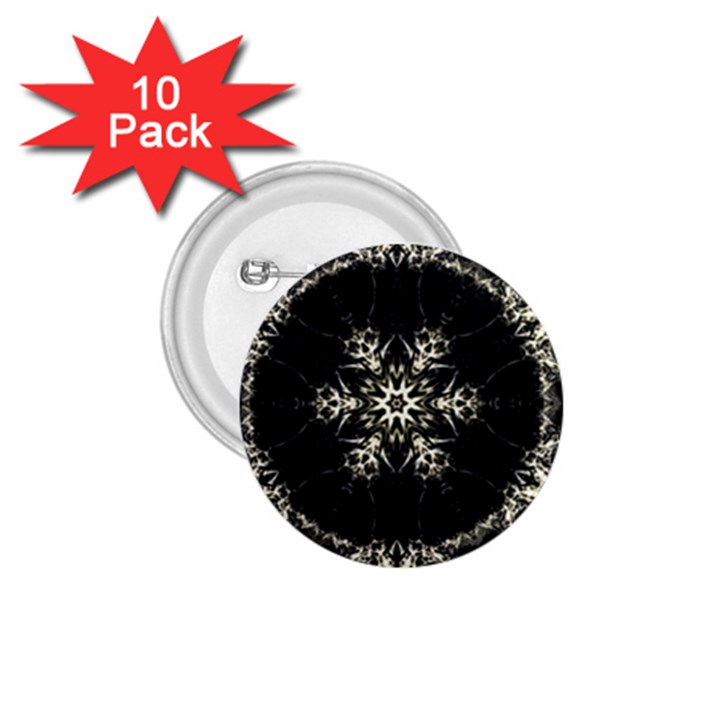 Bnw Mandala 1.75  Buttons (10 pack)