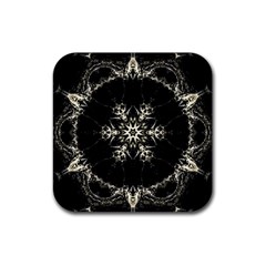 Bnw Mandala Rubber Square Coaster (4 pack) 