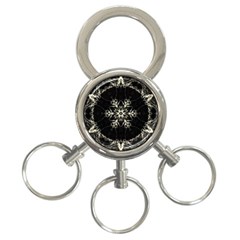 Bnw Mandala 3-Ring Key Chain