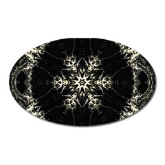 Bnw Mandala Oval Magnet