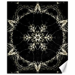 Bnw Mandala Canvas 8  x 10 