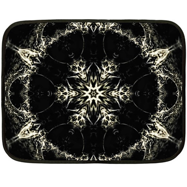 Bnw Mandala Fleece Blanket (Mini)