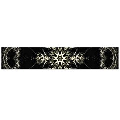 Bnw Mandala Large Flano Scarf  by MRNStudios