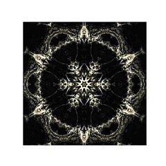 Bnw Mandala Small Satin Scarf (square) by MRNStudios