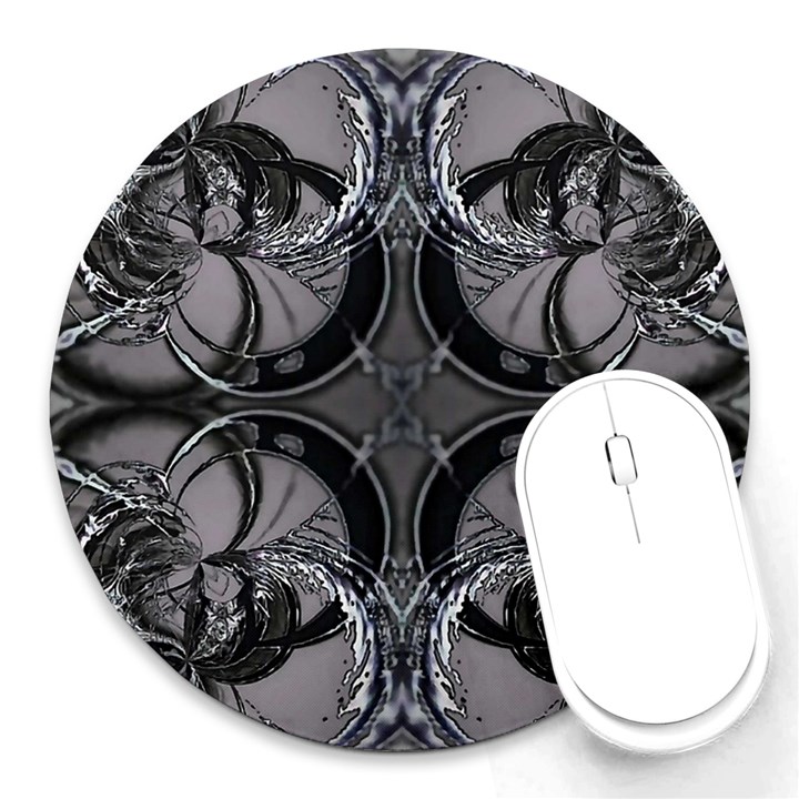 Lunar Phases Round Mousepads