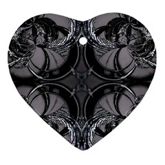 Lunar Phases Ornament (heart) by MRNStudios