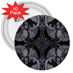 Lunar Phases 3  Buttons (10 Pack)  by MRNStudios