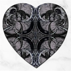 Lunar Phases Jigsaw Puzzle (heart) by MRNStudios