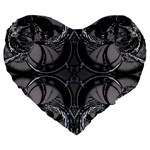 Lunar Phases Large 19  Premium Heart Shape Cushions Front