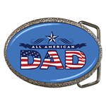 All American Dad Belt Buckle (Oval) Front