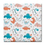 Funny Dinosaurs Kids Tile Coaster Front