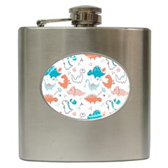 Funny Dinosaurs Kids Hip Flask (6 Oz) by SychEva