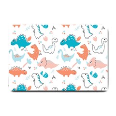 Funny Dinosaurs Kids Small Doormat  by SychEva