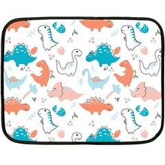 Funny Dinosaurs Kids Double Sided Fleece Blanket (mini)  by SychEva