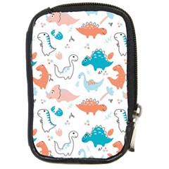 Funny Dinosaurs Kids Compact Camera Leather Case by SychEva