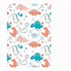 Funny Dinosaurs Kids Small Garden Flag (two Sides) by SychEva