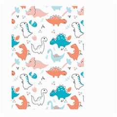 Funny Dinosaurs Kids Large Garden Flag (two Sides) by SychEva