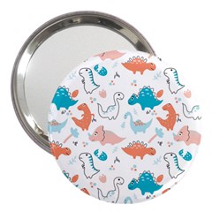 Funny Dinosaurs Kids 3  Handbag Mirrors by SychEva