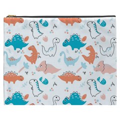 Funny Dinosaurs Kids Cosmetic Bag (xxxl) by SychEva