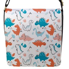 Funny Dinosaurs Kids Flap Closure Messenger Bag (s) by SychEva