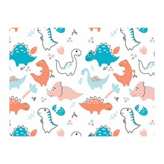 Funny Dinosaurs Kids Double Sided Flano Blanket (mini)  by SychEva