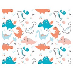 Funny Dinosaurs Kids Double Sided Flano Blanket (medium)  by SychEva