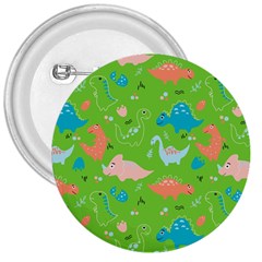 Funny Dinosaur 3  Buttons by SychEva