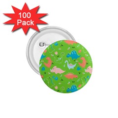 Funny Dinosaur 1 75  Buttons (100 Pack)  by SychEva