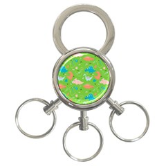 Funny Dinosaur 3-ring Key Chain by SychEva