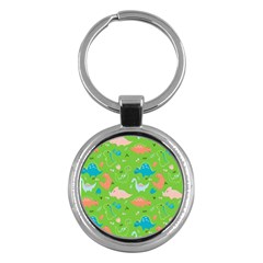 Funny Dinosaur Key Chain (round) by SychEva