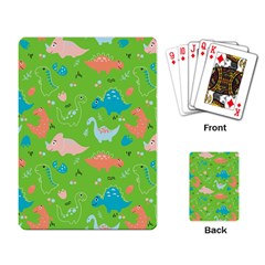 Funny Dinosaur Playing Cards Single Design (rectangle) by SychEva