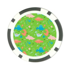 Funny Dinosaur Poker Chip Card Guard by SychEva