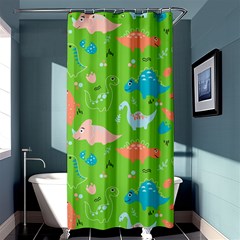 Funny Dinosaur Shower Curtain 36  X 72  (stall)  by SychEva