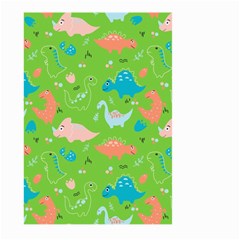 Funny Dinosaur Large Garden Flag (two Sides) by SychEva