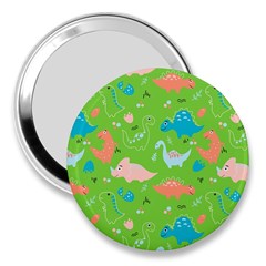 Funny Dinosaur 3  Handbag Mirrors by SychEva