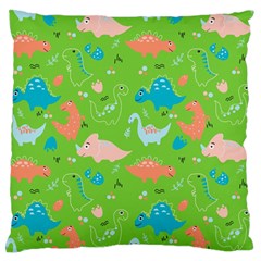 Funny Dinosaur Standard Flano Cushion Case (one Side) by SychEva