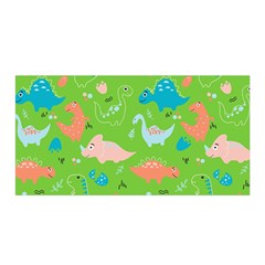 Funny Dinosaur Satin Wrap by SychEva