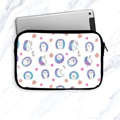 Cute And Funny Purple Hedgehogs On A White Background Apple Ipad Mini Zipper Cases by SychEva