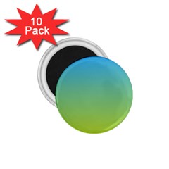 Gradient Blue Green 1 75  Magnets (10 Pack)  by ddcreations