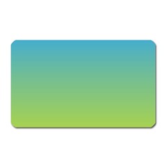 Gradient Blue Green Magnet (rectangular) by ddcreations