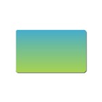 gradient blue green Magnet (Name Card) Front