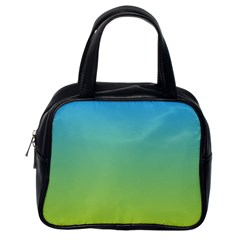 Gradient Blue Green Classic Handbag (one Side) by ddcreations