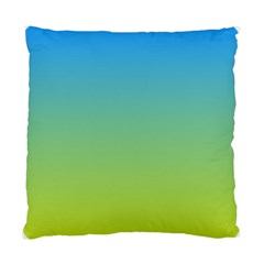 Gradient Blue Green Standard Cushion Case (one Side) by ddcreations