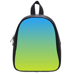 Gradient Blue Green School Bag (small)