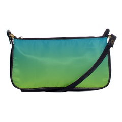 Gradient Blue Green Shoulder Clutch Bag