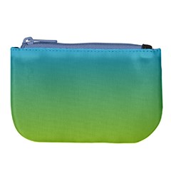 Gradient Blue Green Large Coin Purse by ddcreations