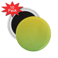 Gradient Yellow Green 2 25  Magnets (10 Pack)  by ddcreations