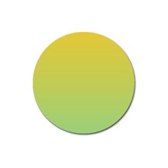 Gradient Yellow Green Magnet 3  (round)